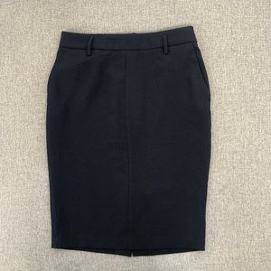 Carolina Belle Montreal Pencil Straight Black Skirt Size 6 Pockets